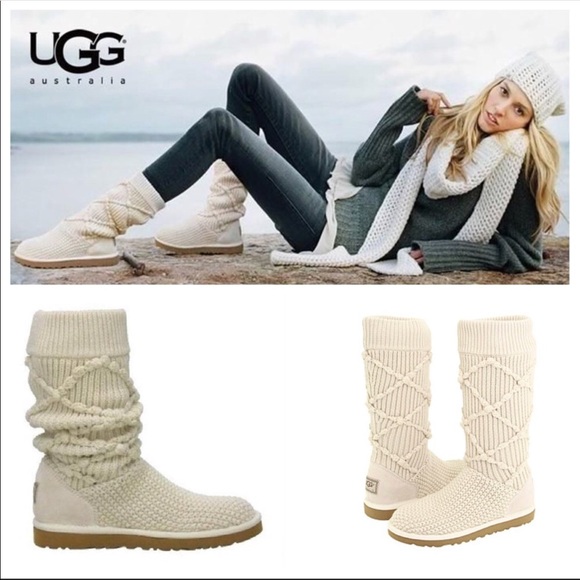 مسرح ugg classic argyle knit boots 